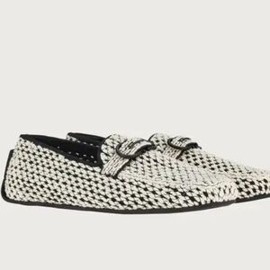 Salvatore Ferragamo Driver Loafer With Gancini Crochet Ornament